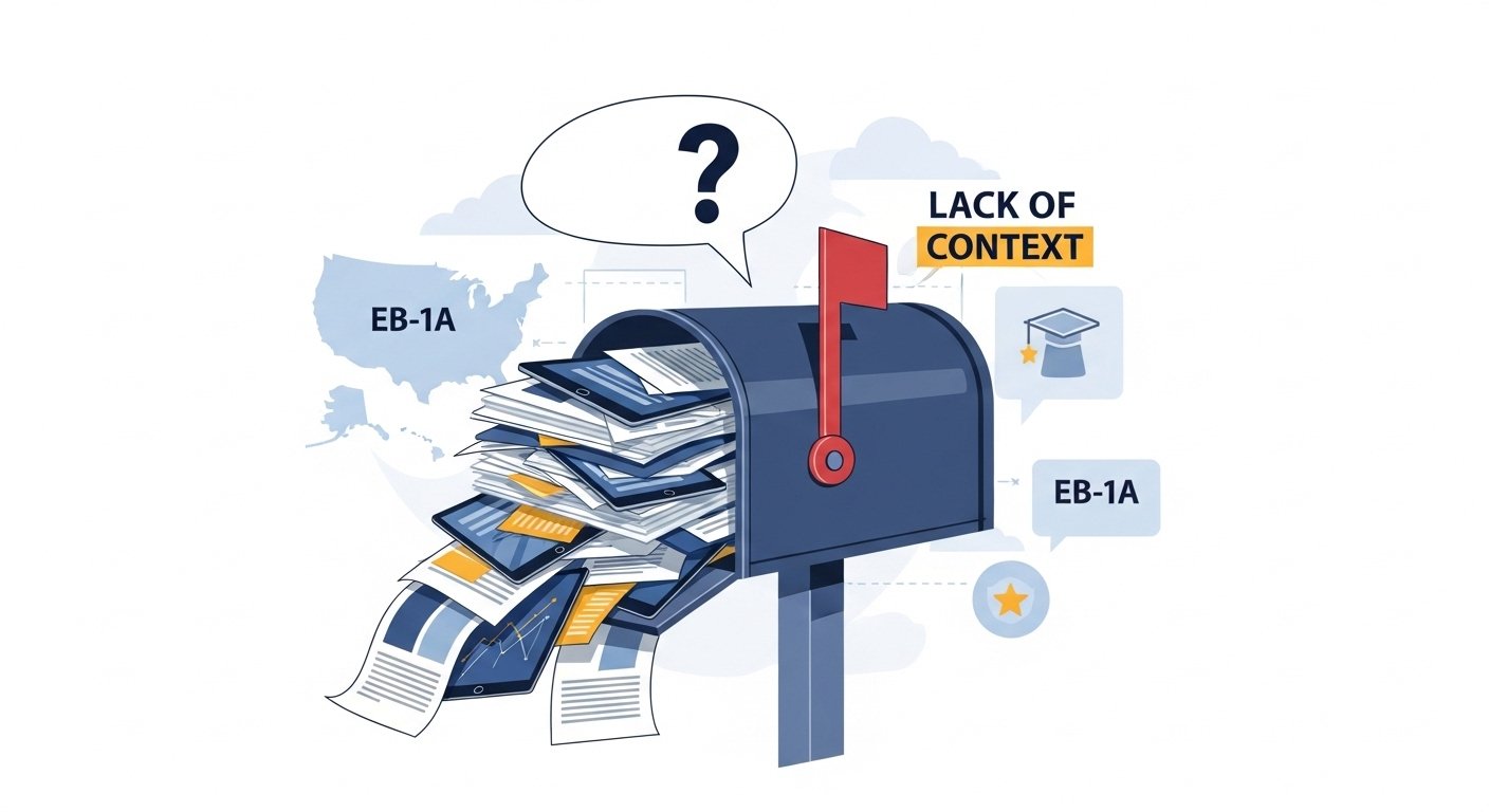 Relying on letter of recommendations for EB1A